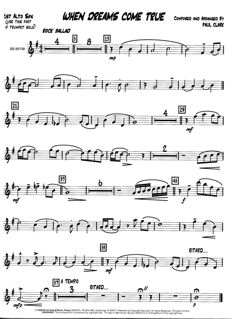 When Dreams Come True score preview