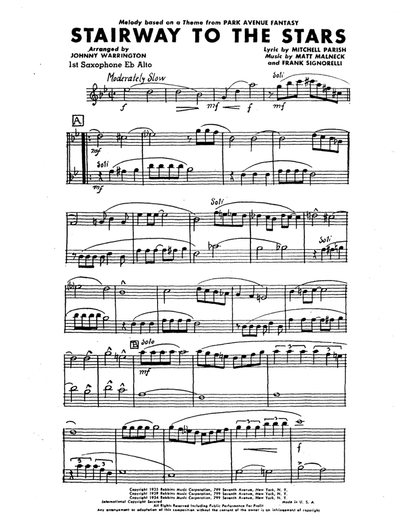 Stairway To The Stars score preview