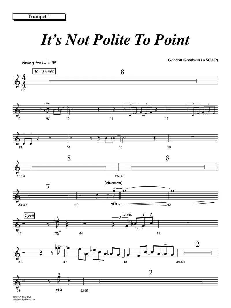 It's Not Polite To Point score preview