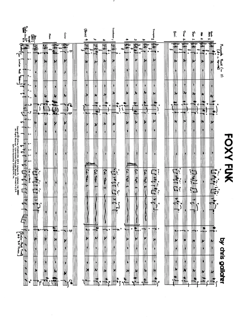 Foxy Funk score preview
