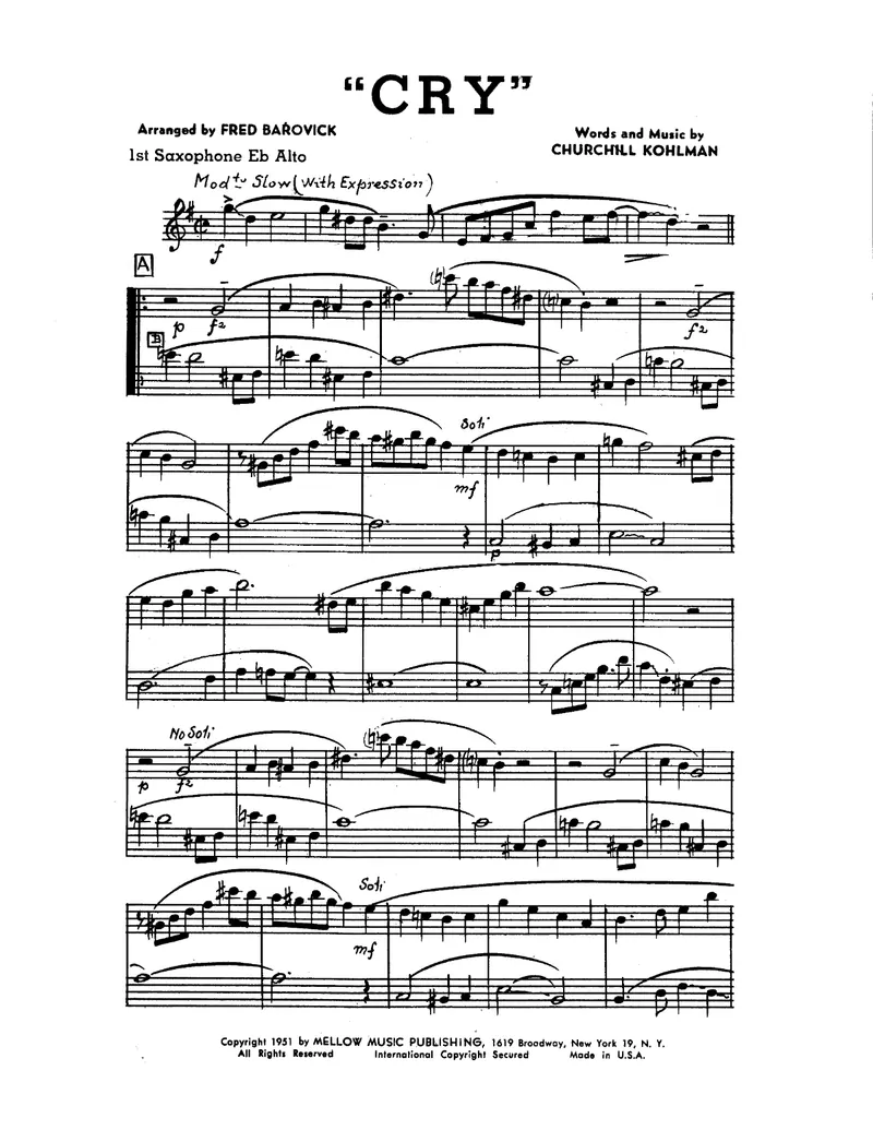 Cry score preview