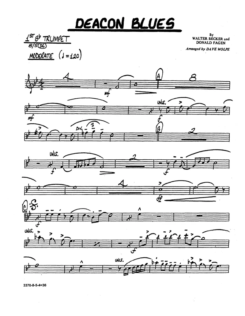 Deacon Blues score preview
