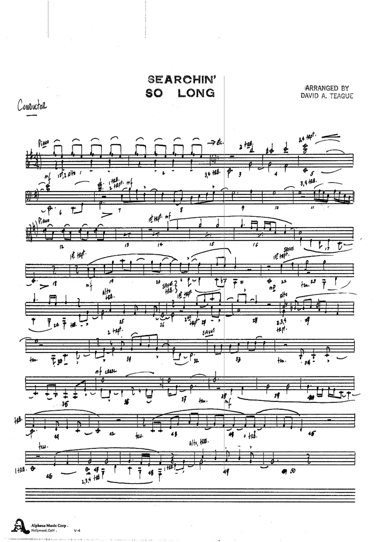 Seaching So Long score preview