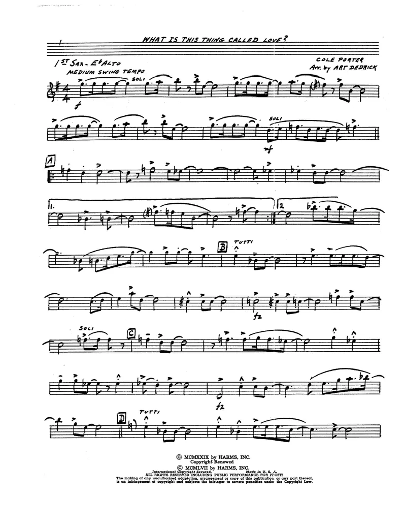 What Is This Thing Called Love score preview