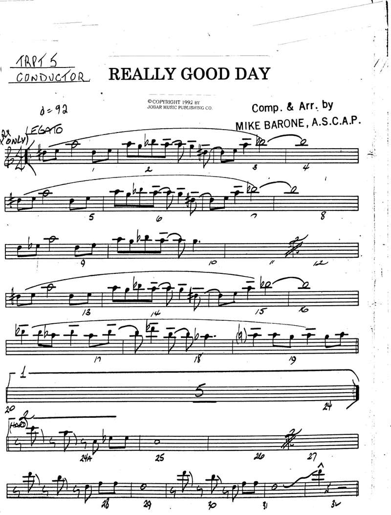 Really Good Day score preview