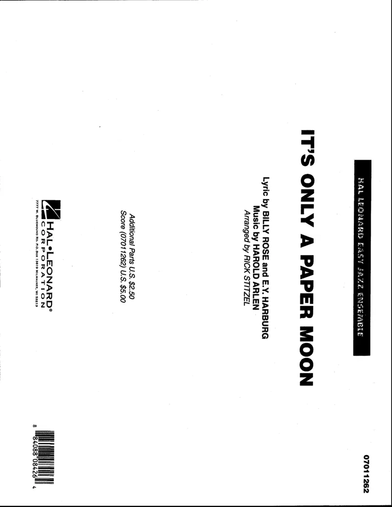 It's Only A Paper Moon score preview