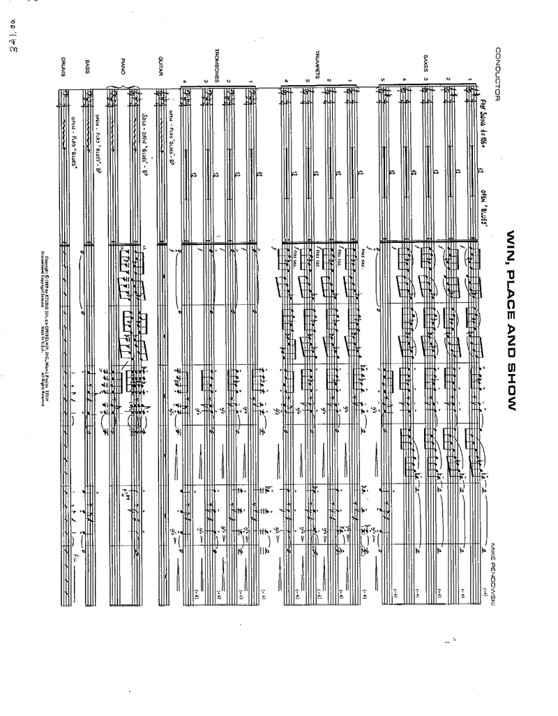 Win, Place And Show preview page 1