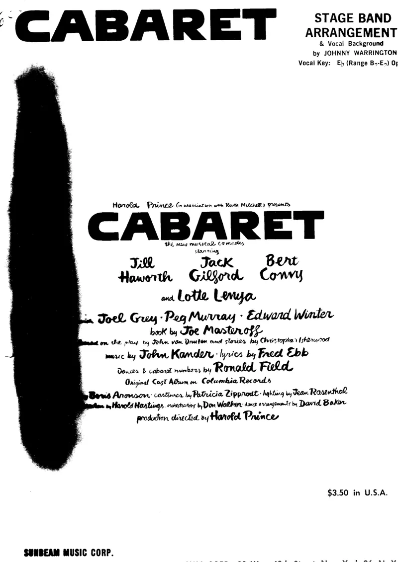 Cabaret score preview