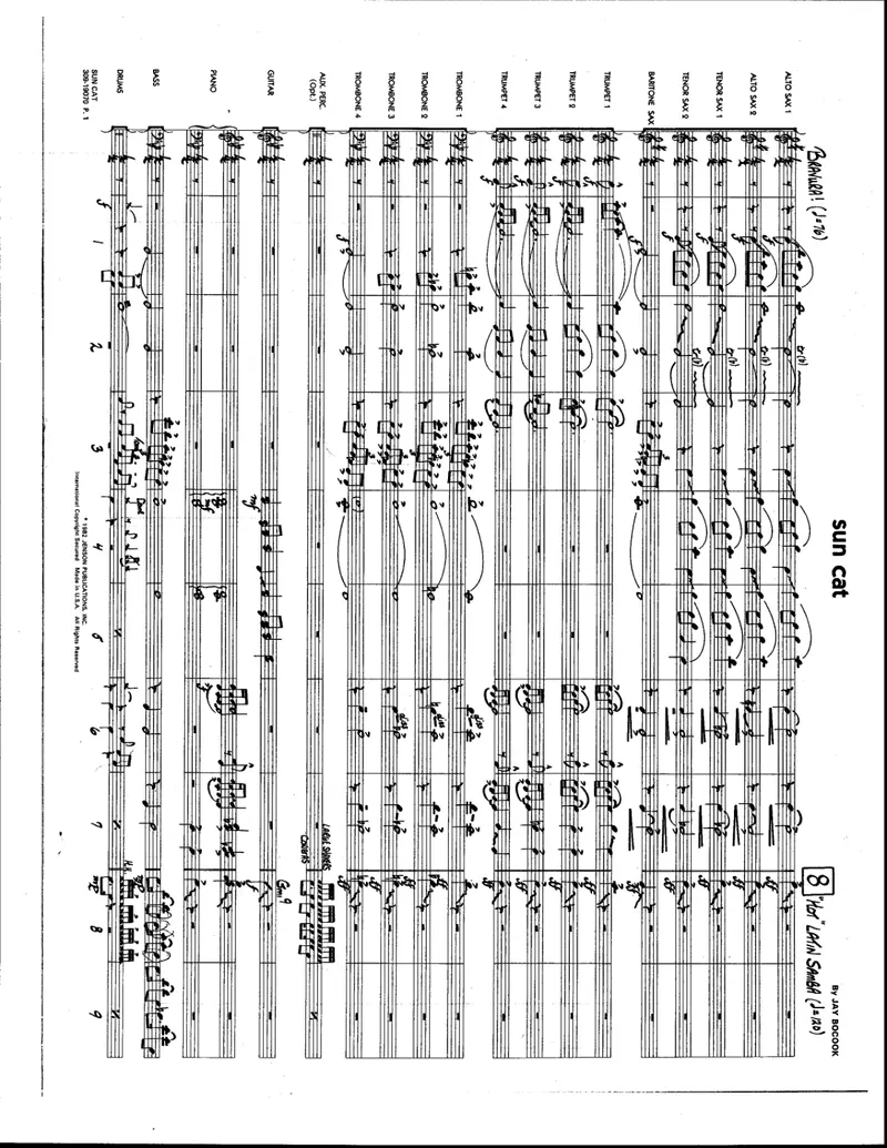 Sun Cat score preview
