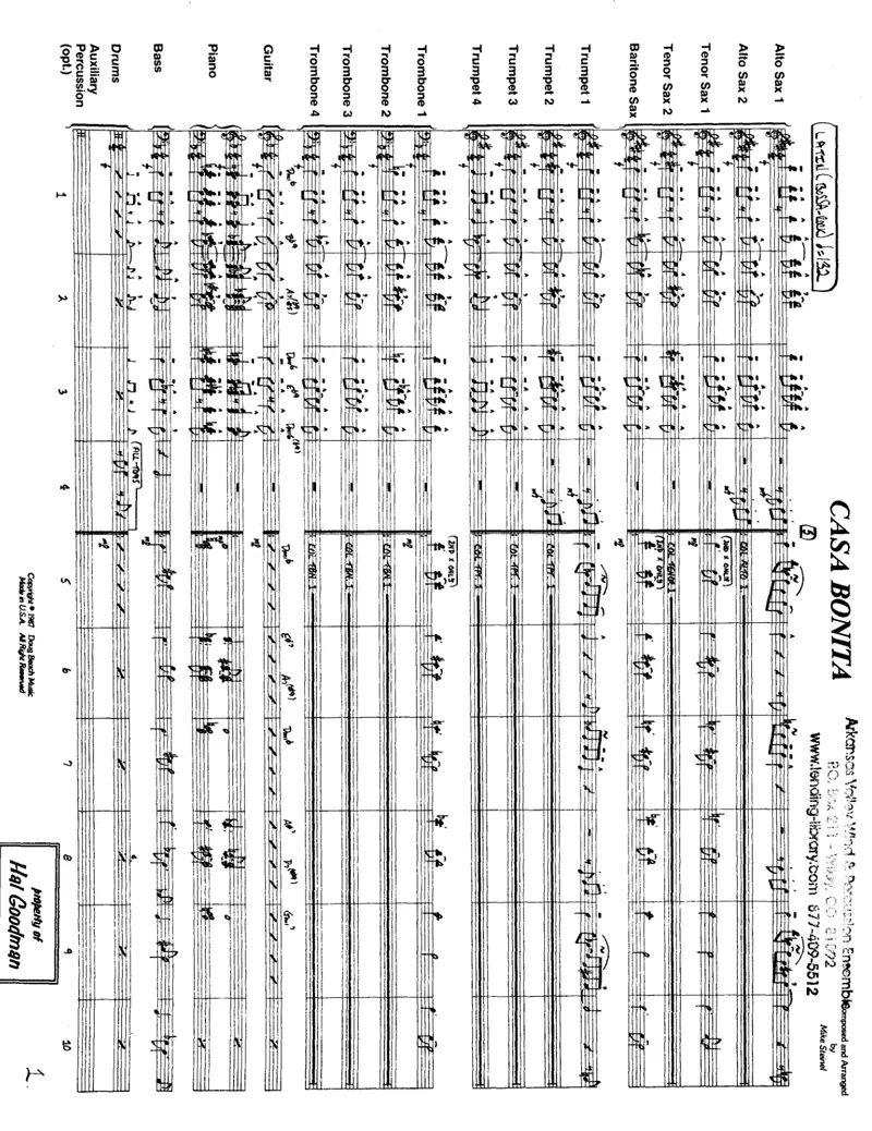 Casa Bonita score preview