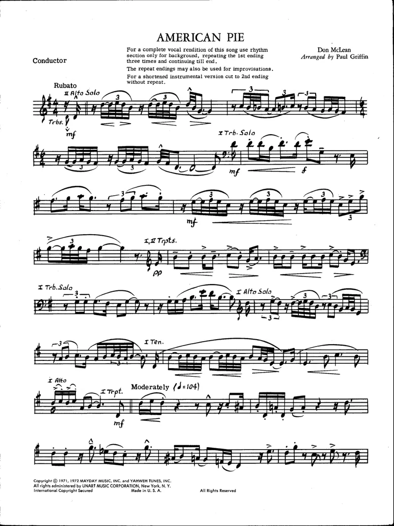 American Pie preview page 1