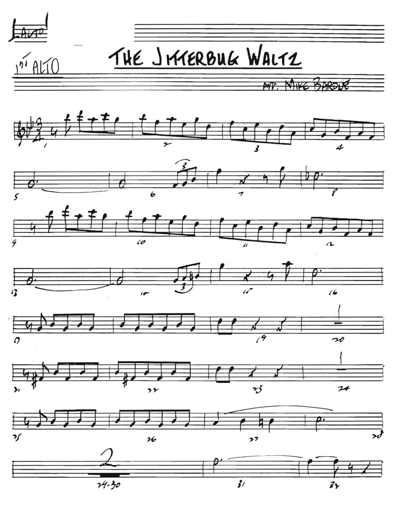 The Jitterbug Waltz score preview