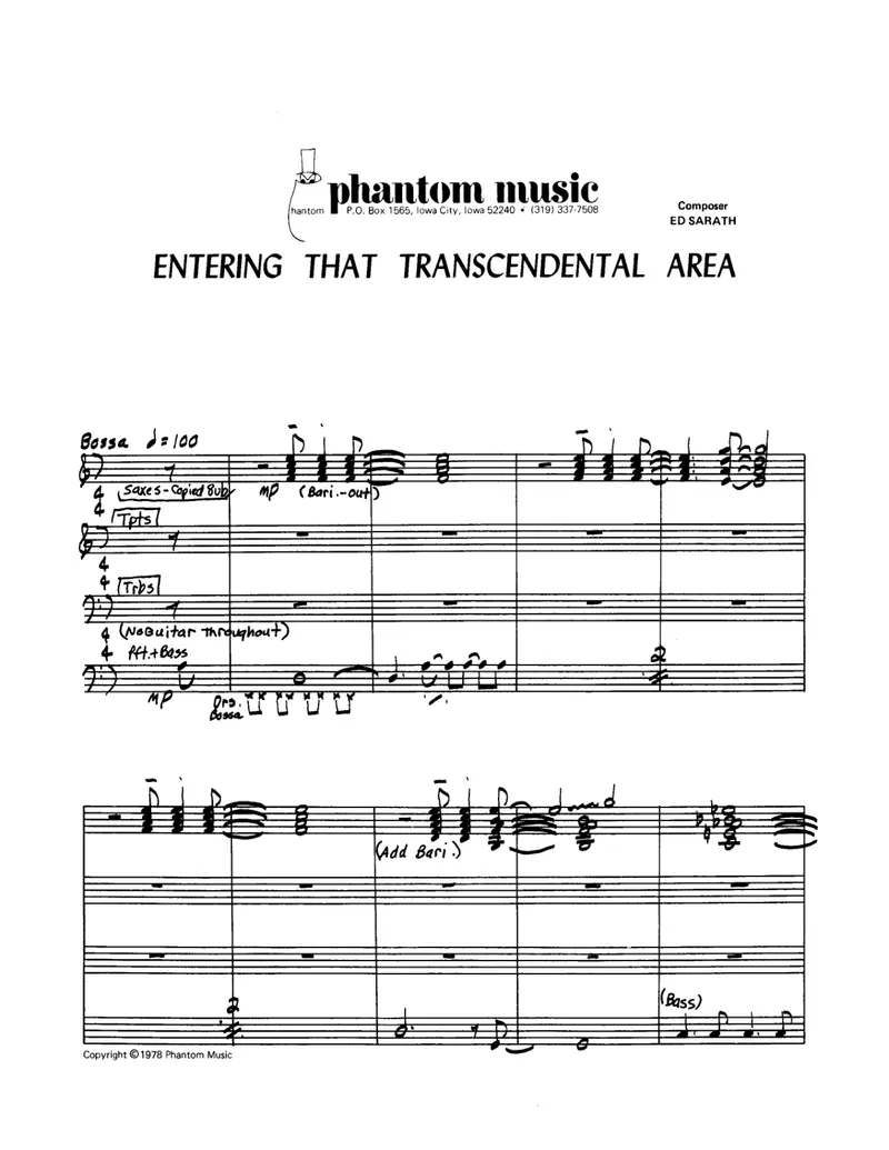 Entering That Transcendental Area preview page 1