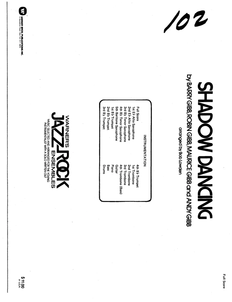 Shadow Dancing score preview