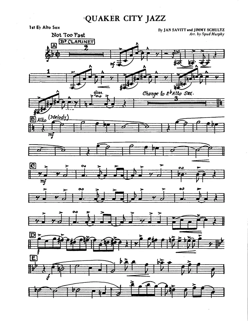 Quaker City Jazz score preview