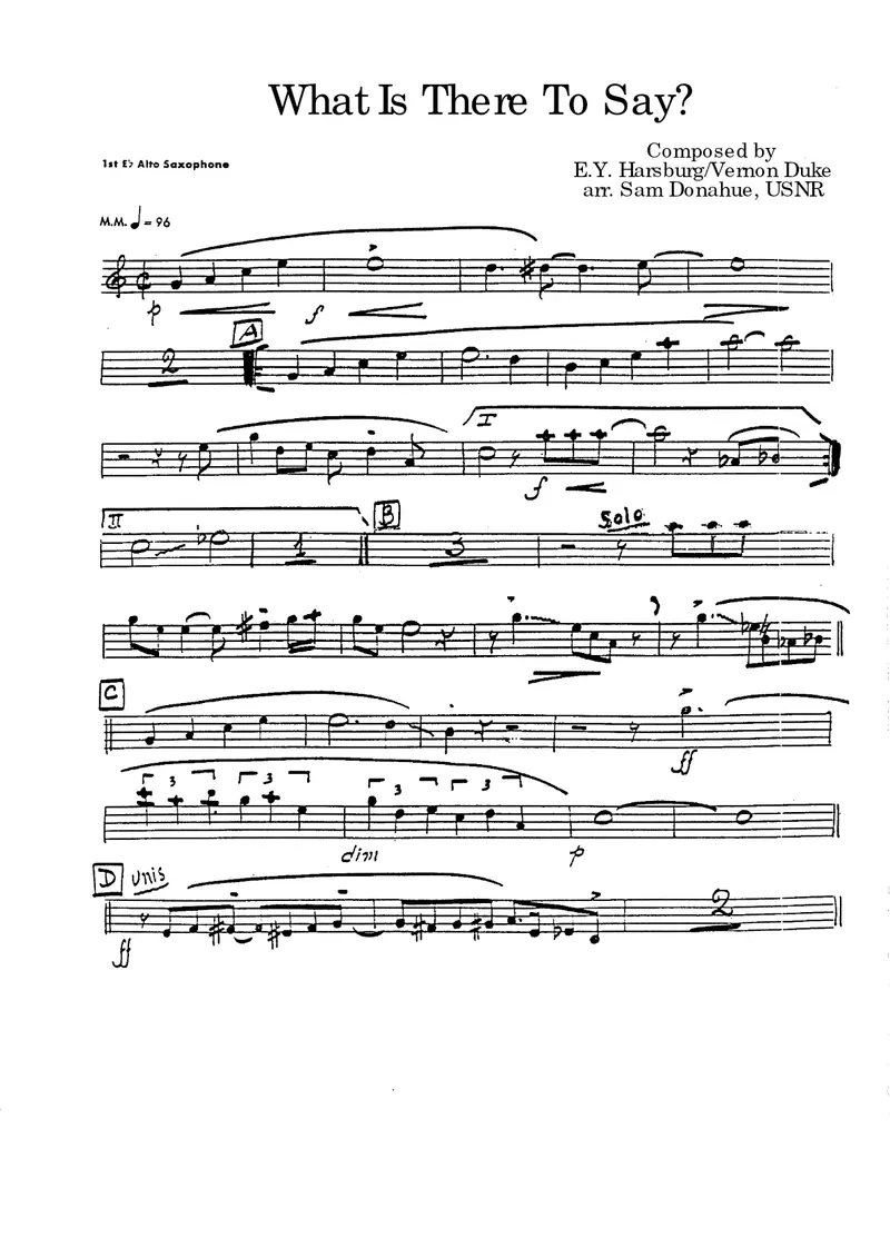 What Is There To Say score preview