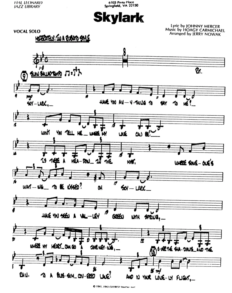 Skylark score preview