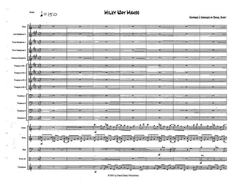 Milky Way Mambo score preview