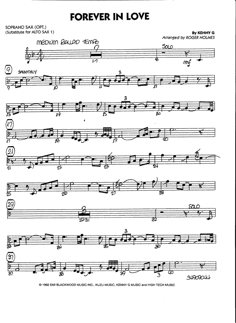 Forever In Love score preview