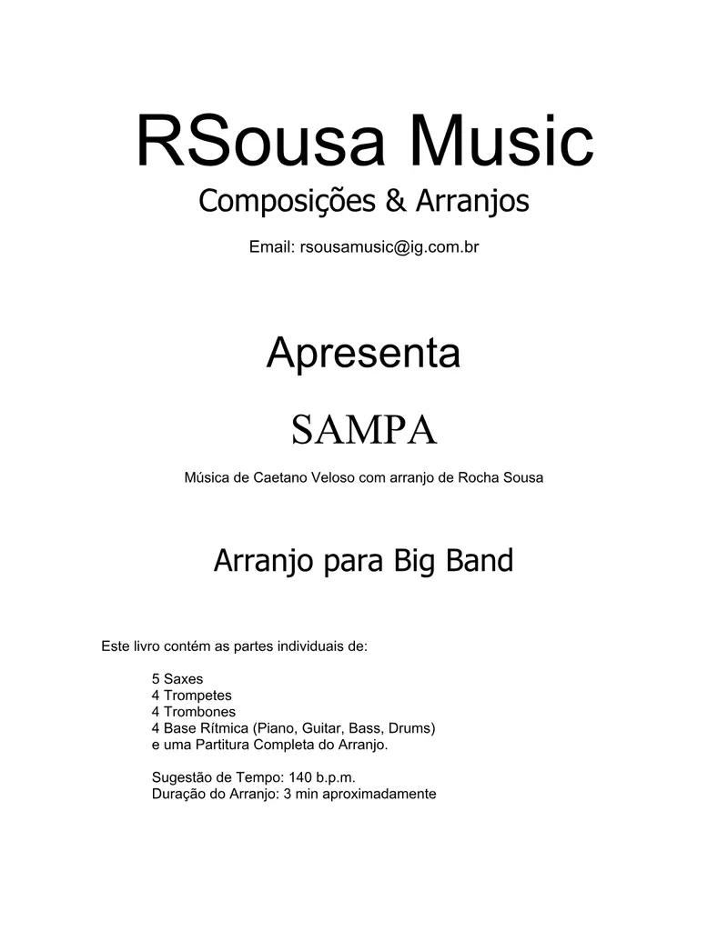 Sampa score preview