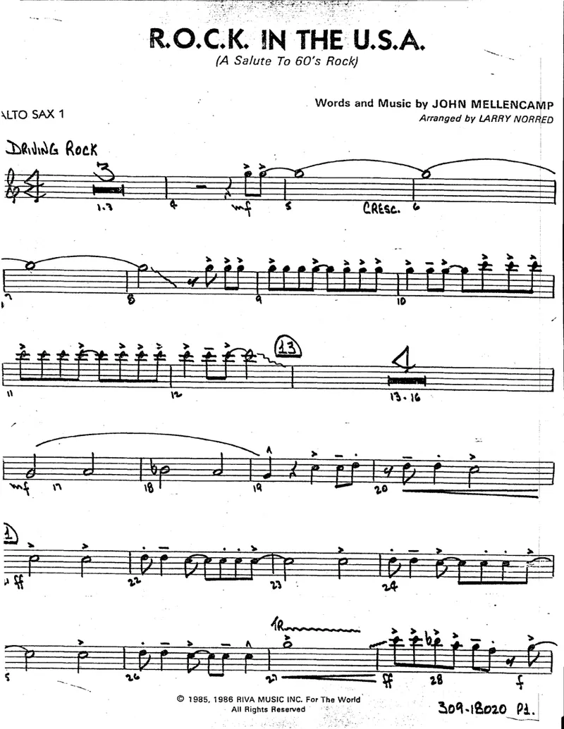 Rock In The USA score preview