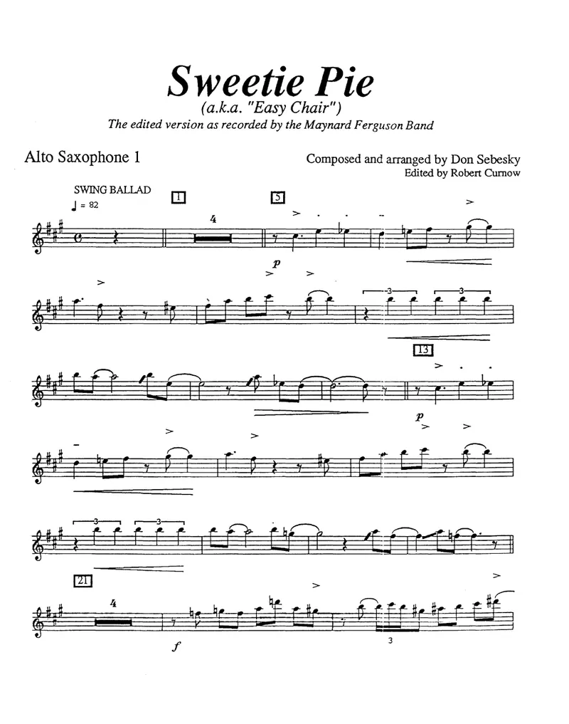 Sweetie Pie score preview