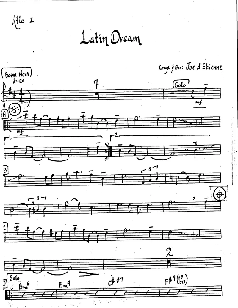 Latin Dream score preview