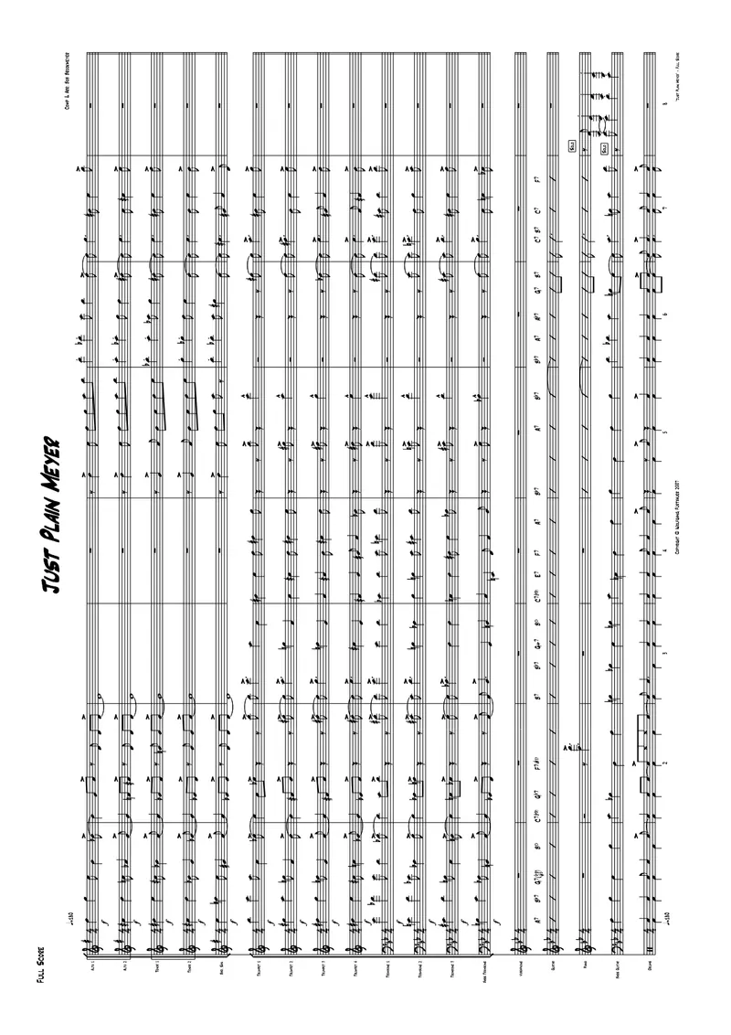 Just Plain Meyer score preview
