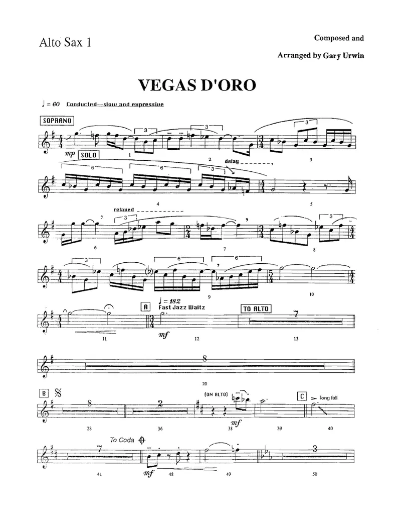 Vegas D'Oro score preview