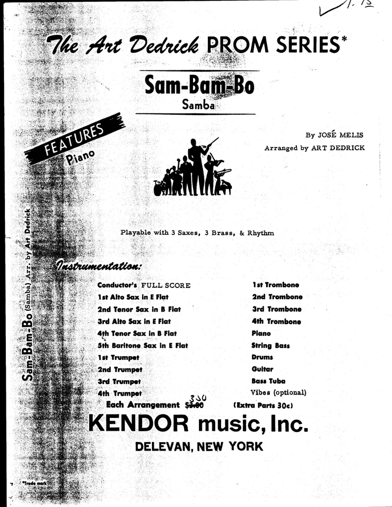 Sam-Bam-Bo score preview