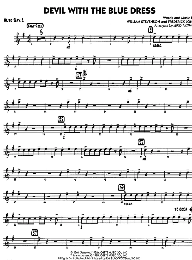 Devil In The Blue Dress score preview