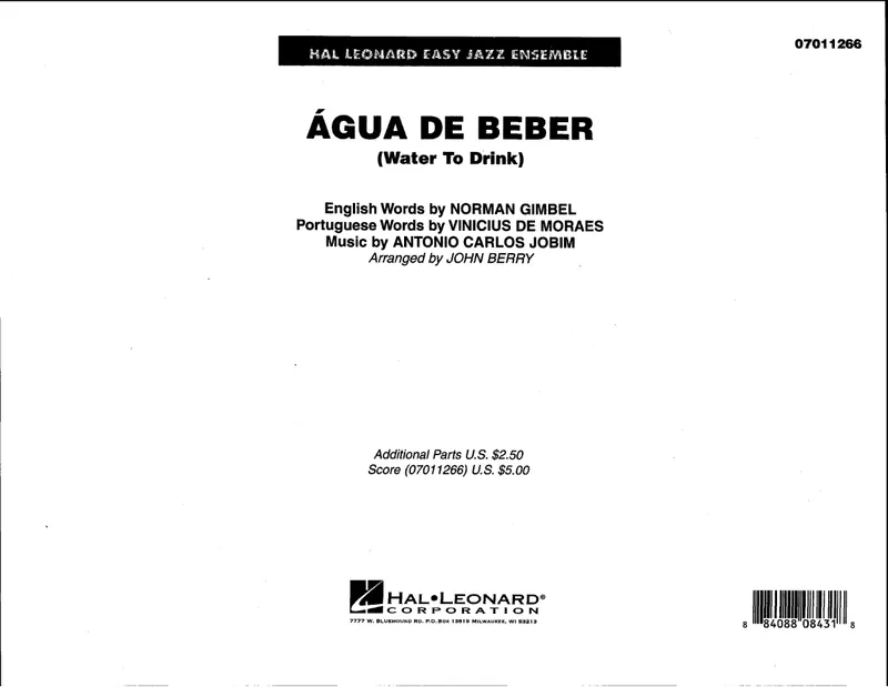Agua De Beber score preview