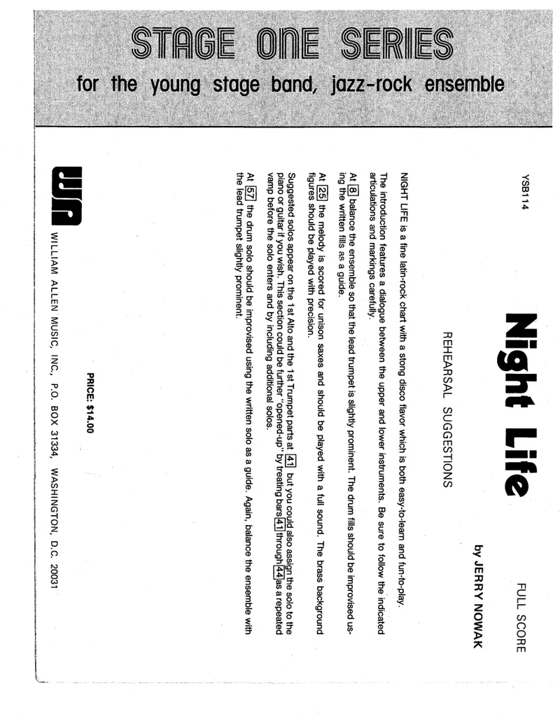 Night Life score preview