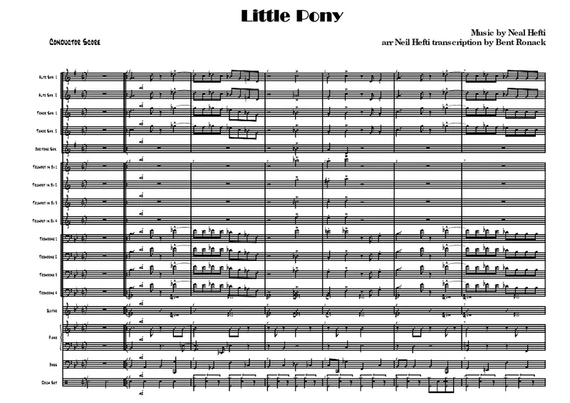 Little Pony score preview