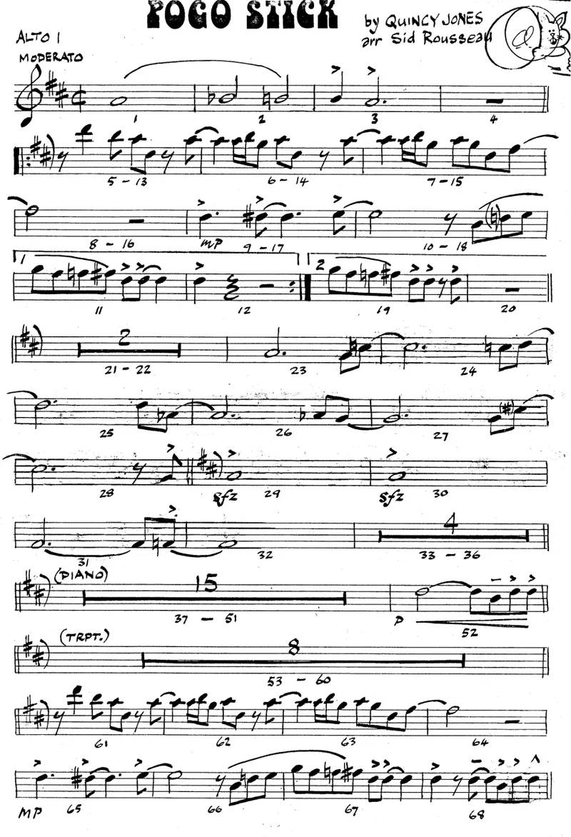 Pogo Stick (Sid Rousseau) Q.Jones score preview