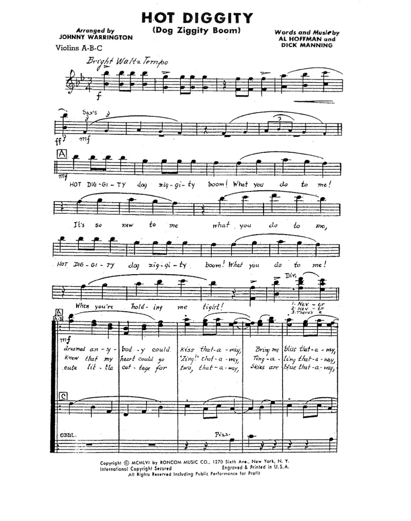 Hot Diggity score preview