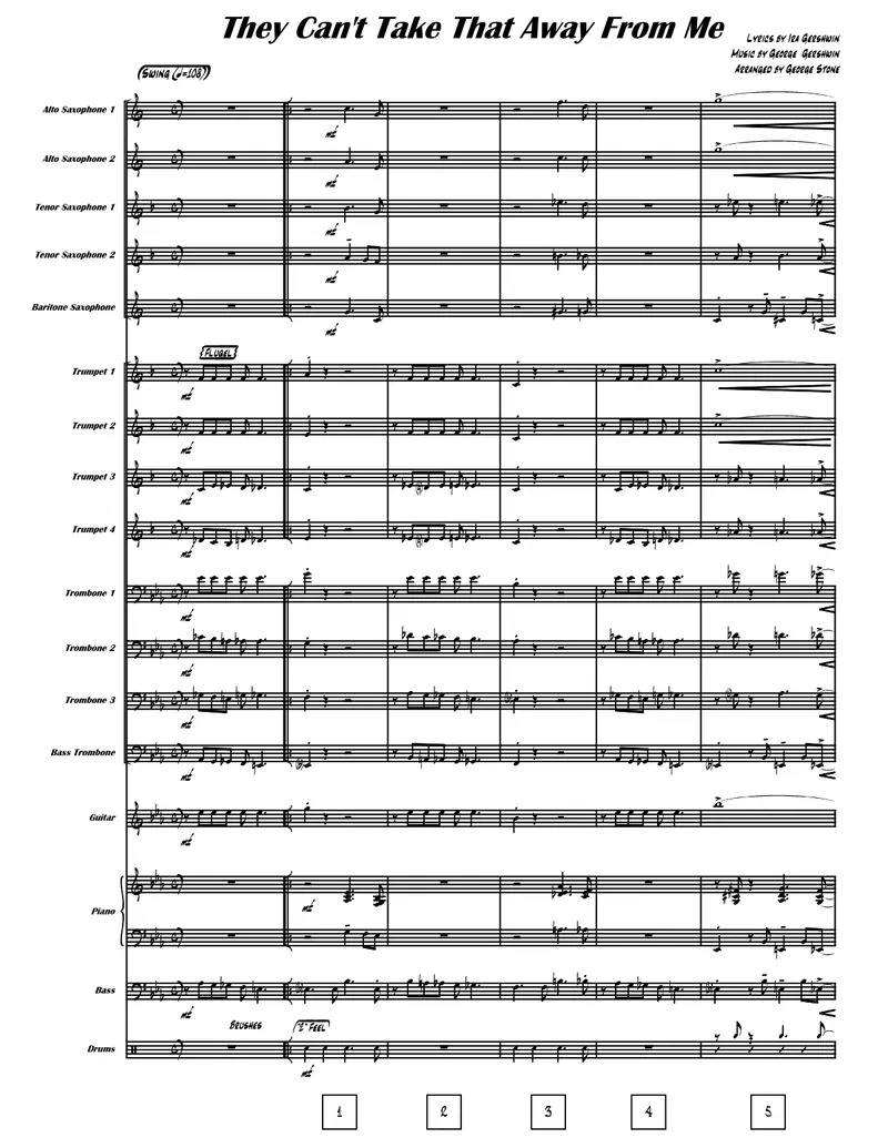 They Can't Take That Away From Me score preview