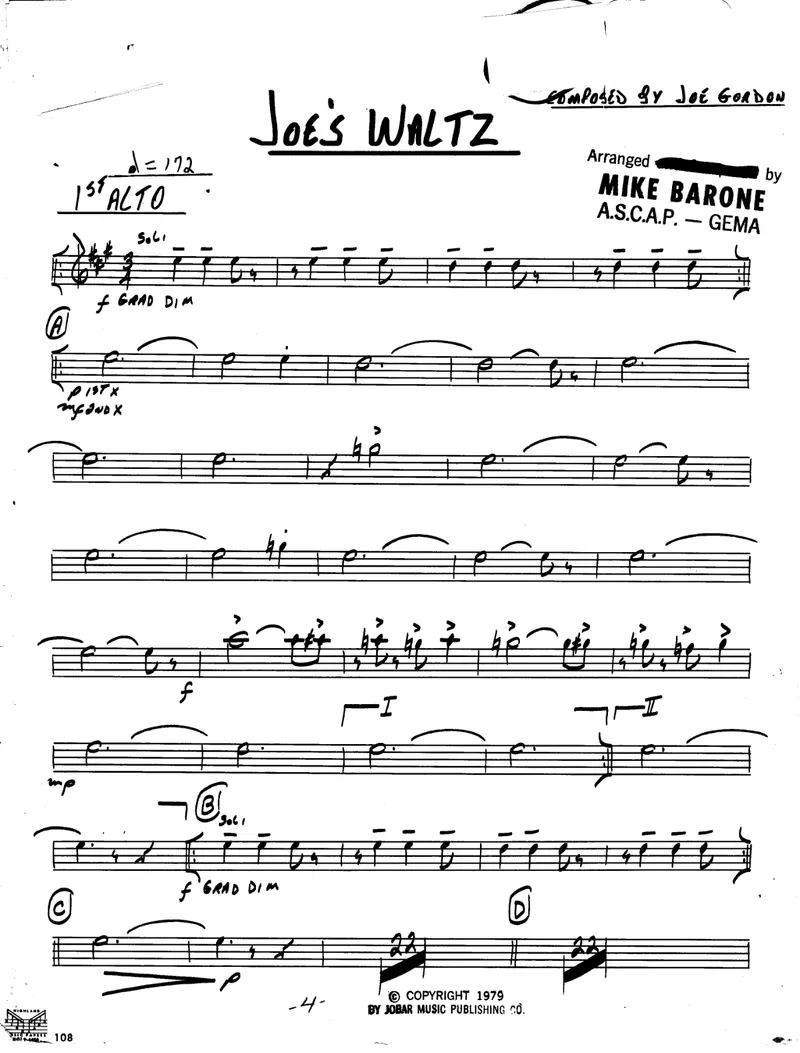 Loe's Waltz score preview
