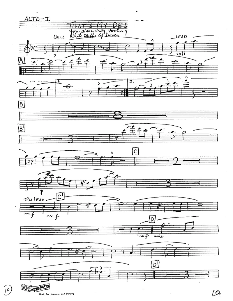 That's My Desire Medley score preview
