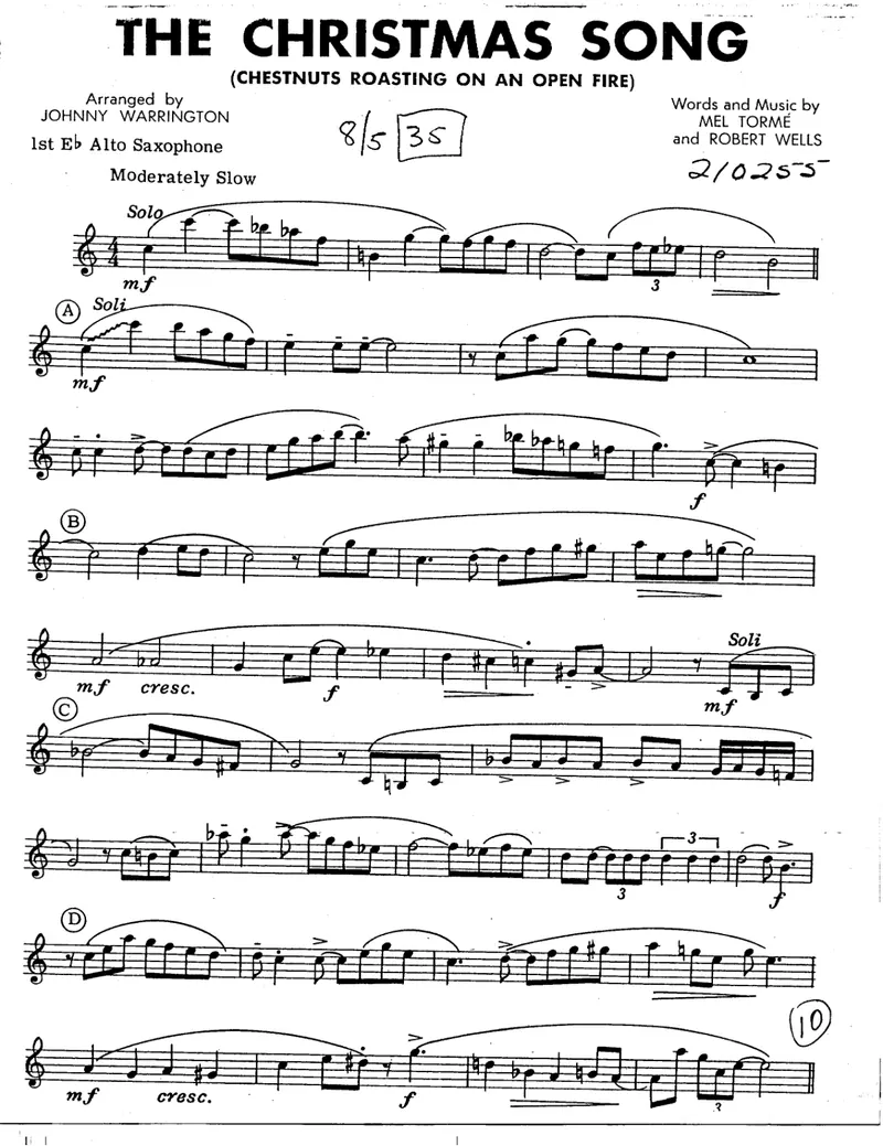 The Christmas Song score preview