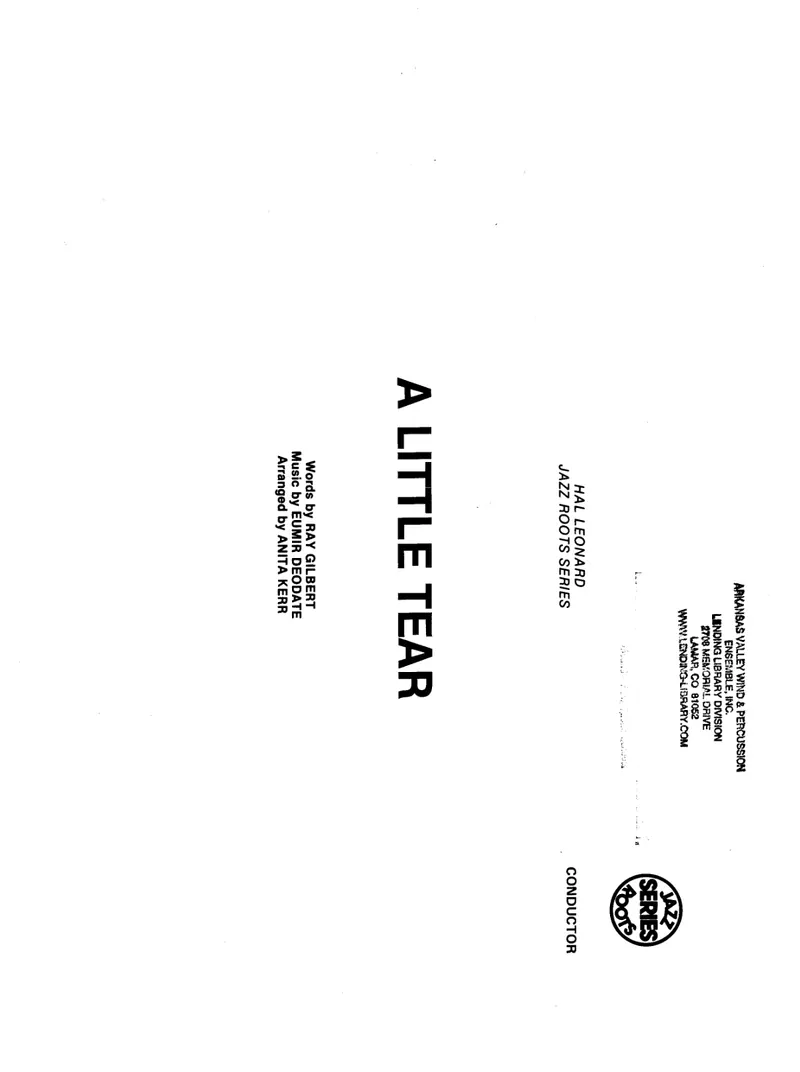 A Little Tear score preview