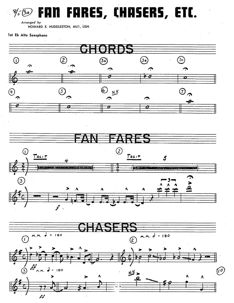 Fanfares, Chasers, Etc score preview