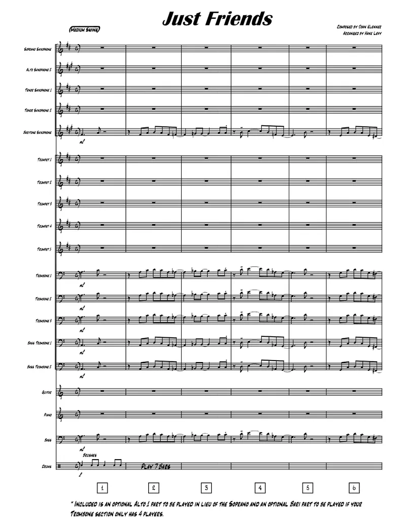 Just Friends score preview