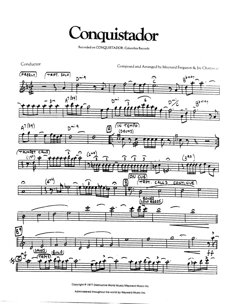 Conquistador score preview