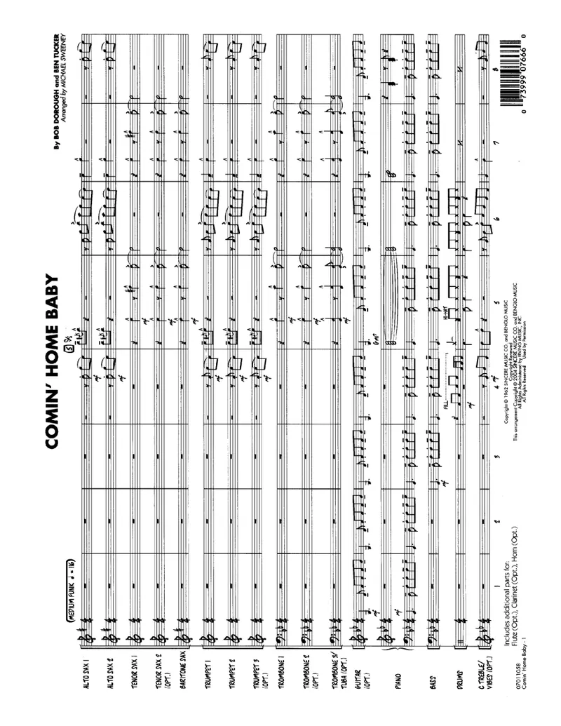 Comin' Home Baby score preview
