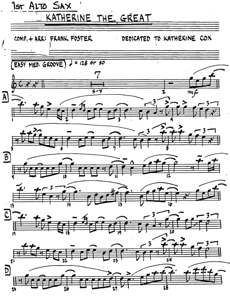 Katherine The Great score preview