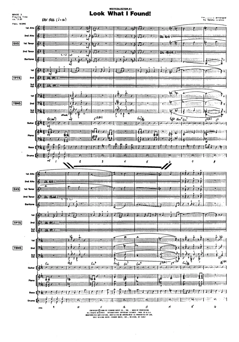 Look What I Found! score preview