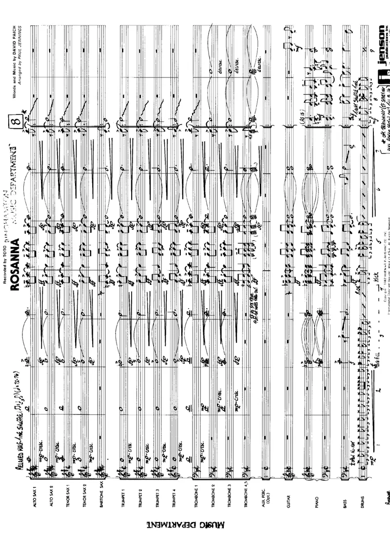 Rosanna score preview