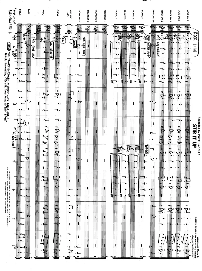 Stir It Up score preview