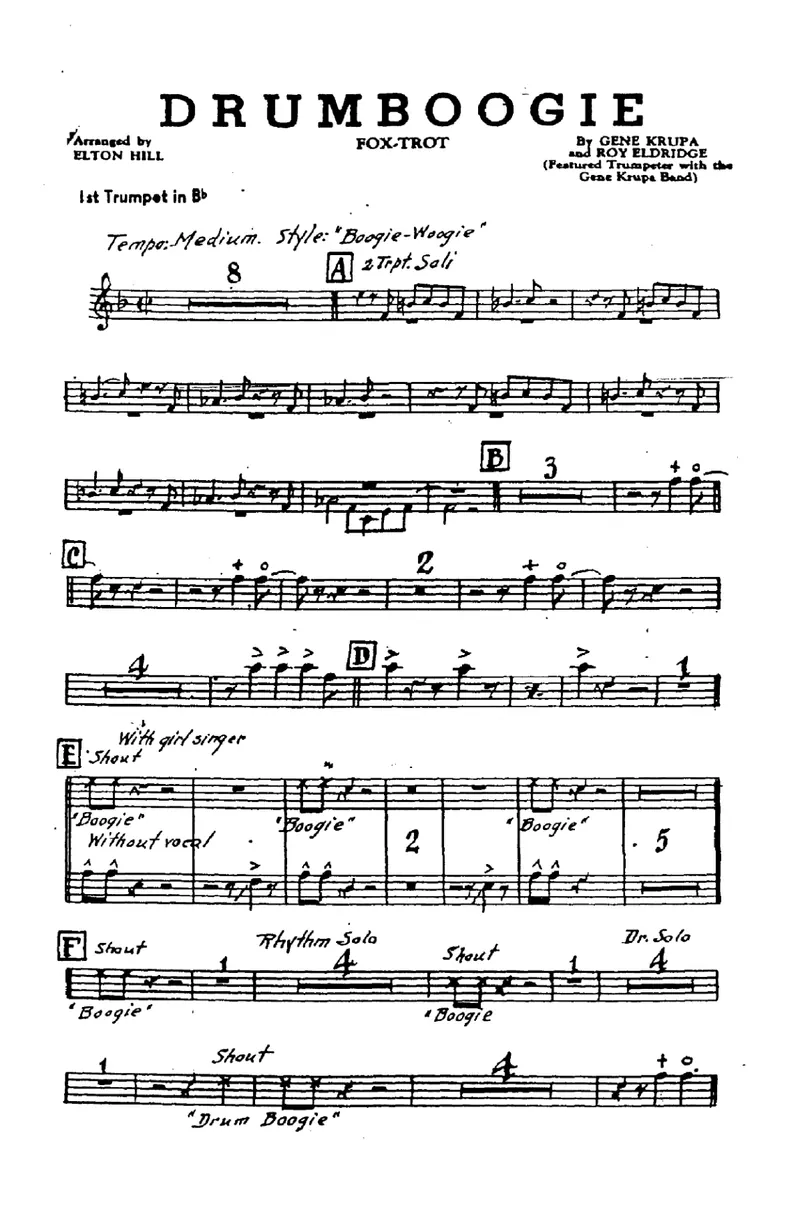 Drumboogie score preview